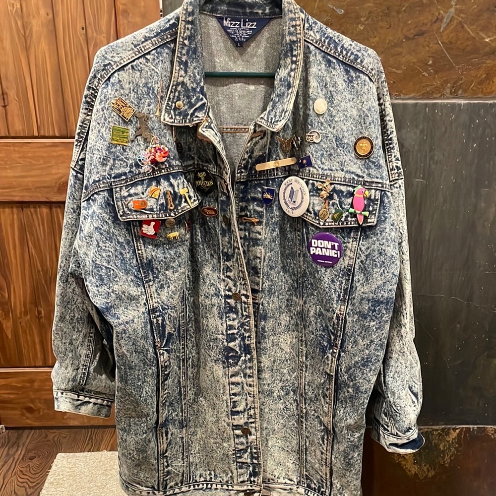 Vintage acid wash jean jacket
